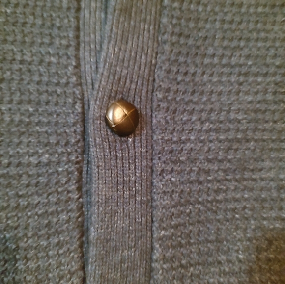 Banana Republic Men's Button up Sweater Small Navy Blue - Picture 3 of 12